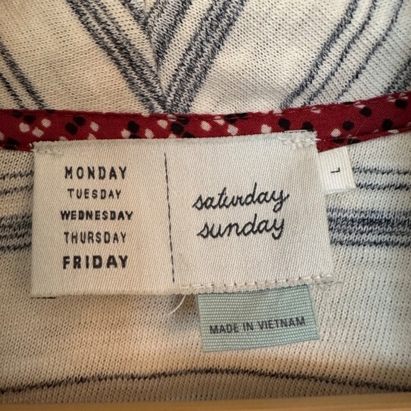 saturday sunday Anthropologie Open Cardigan Women's Size L Pockets Breathable - Picture 3 of 16